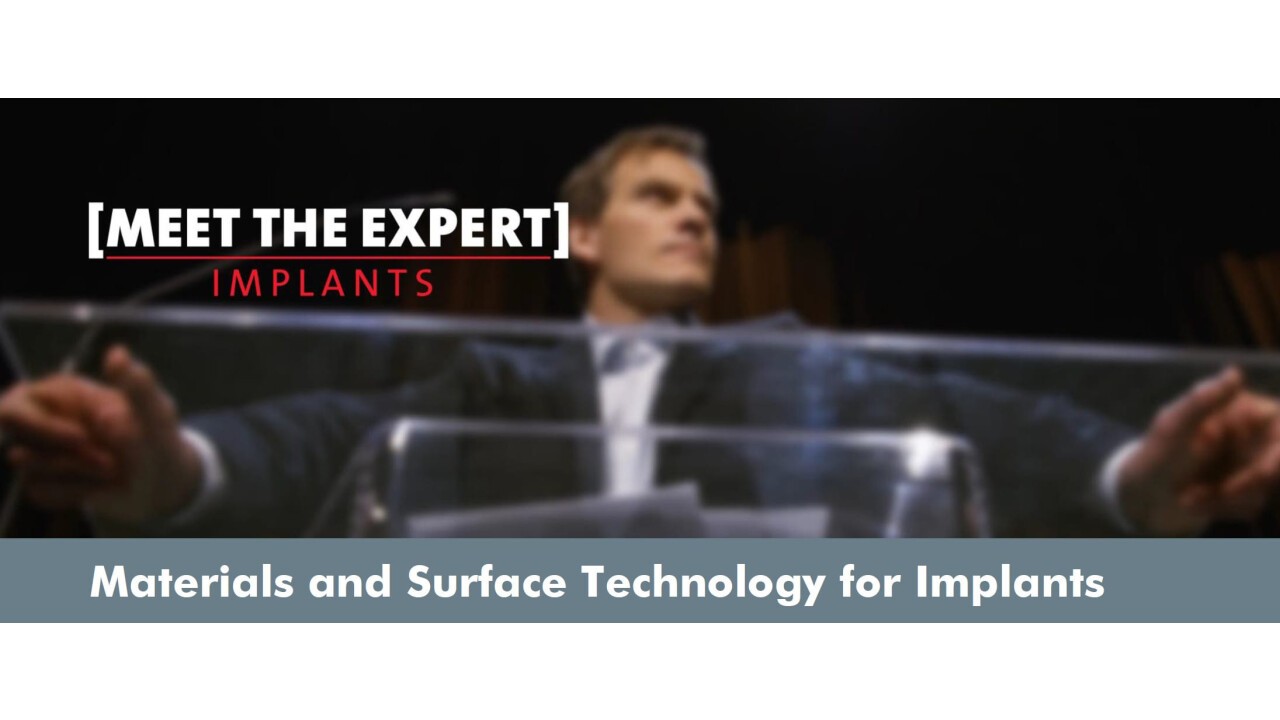 [MEET THE EXPERT] Implants Conference 2022