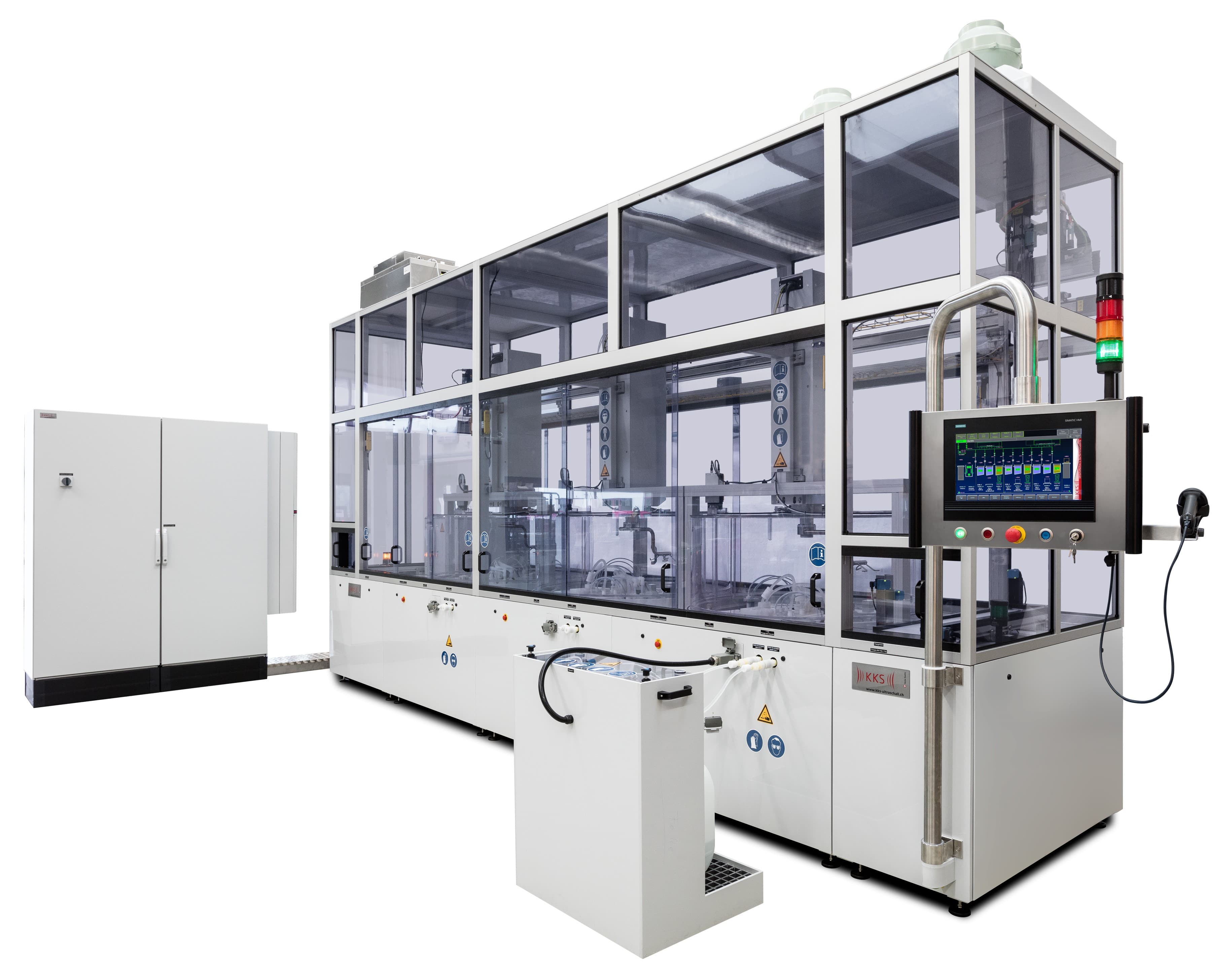 Automatic etching system with 3 etching modules for highest productivity